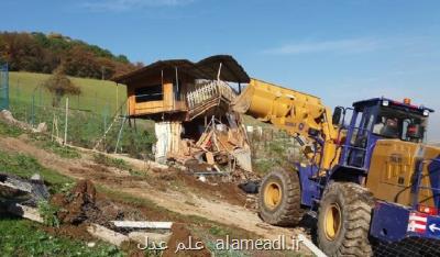 بنای قوه قضاییه در چالوس تخریب شد