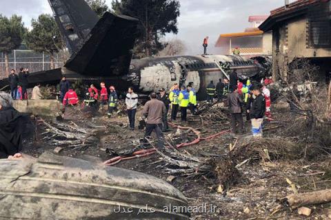 انتقال ۱۵ جسد حادثه سقوط هواپیما به پزشكی قانونی